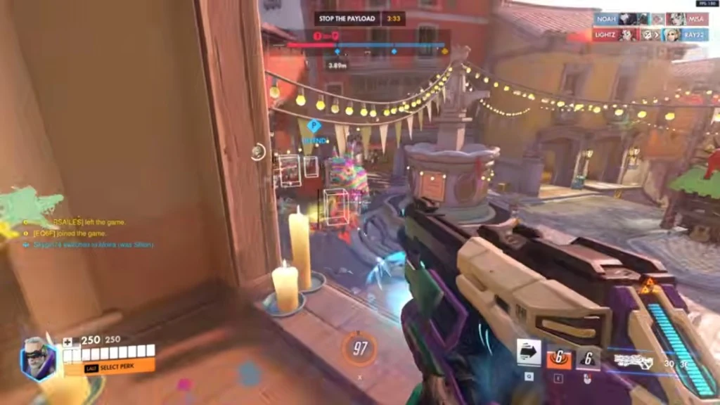 Overwatch 2 FACEIT wallhack on Dorado